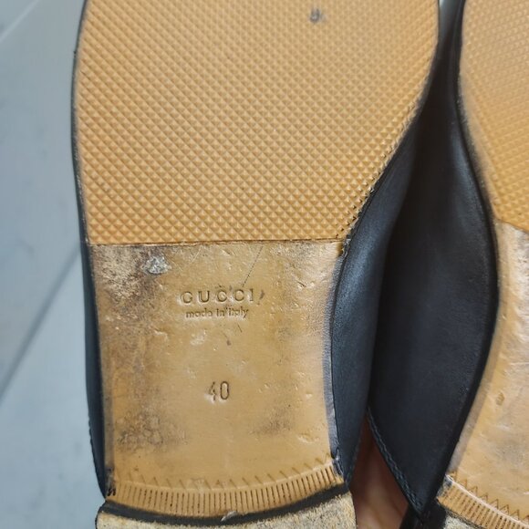 Gucci Black Horsebit Princetown Slide Mule - Picture 9 of 10